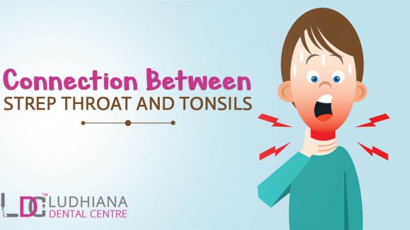 Connection between strep throat and tonsils?