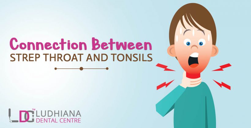 Connection between strep throat and tonsils?