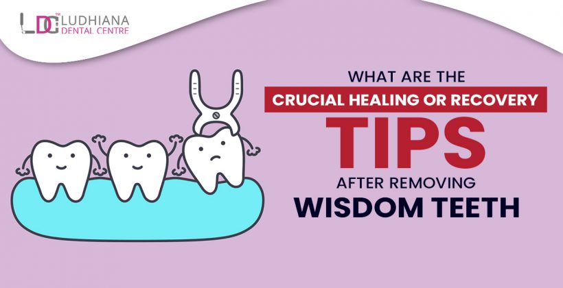 What are the crucial healing or recovery tips after removing wisdom teeth?