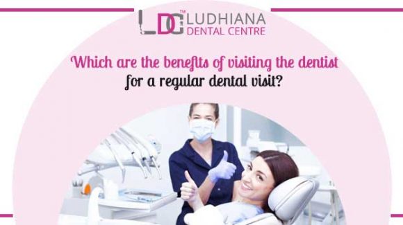 Which are the benefits of visiting the dentist for a regular dental visit?
